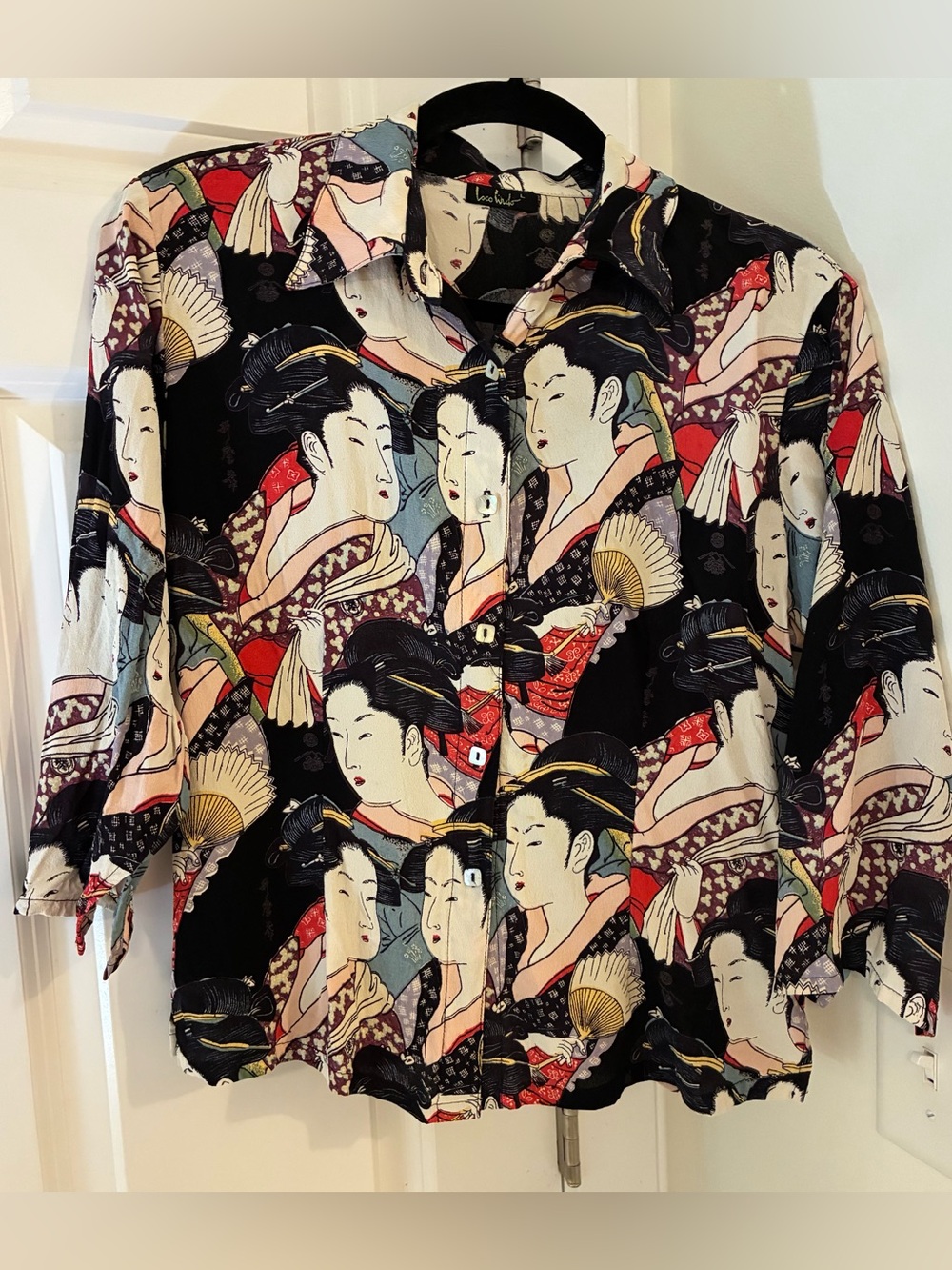 Loco Lindo Geisha Retro Blouse Size L